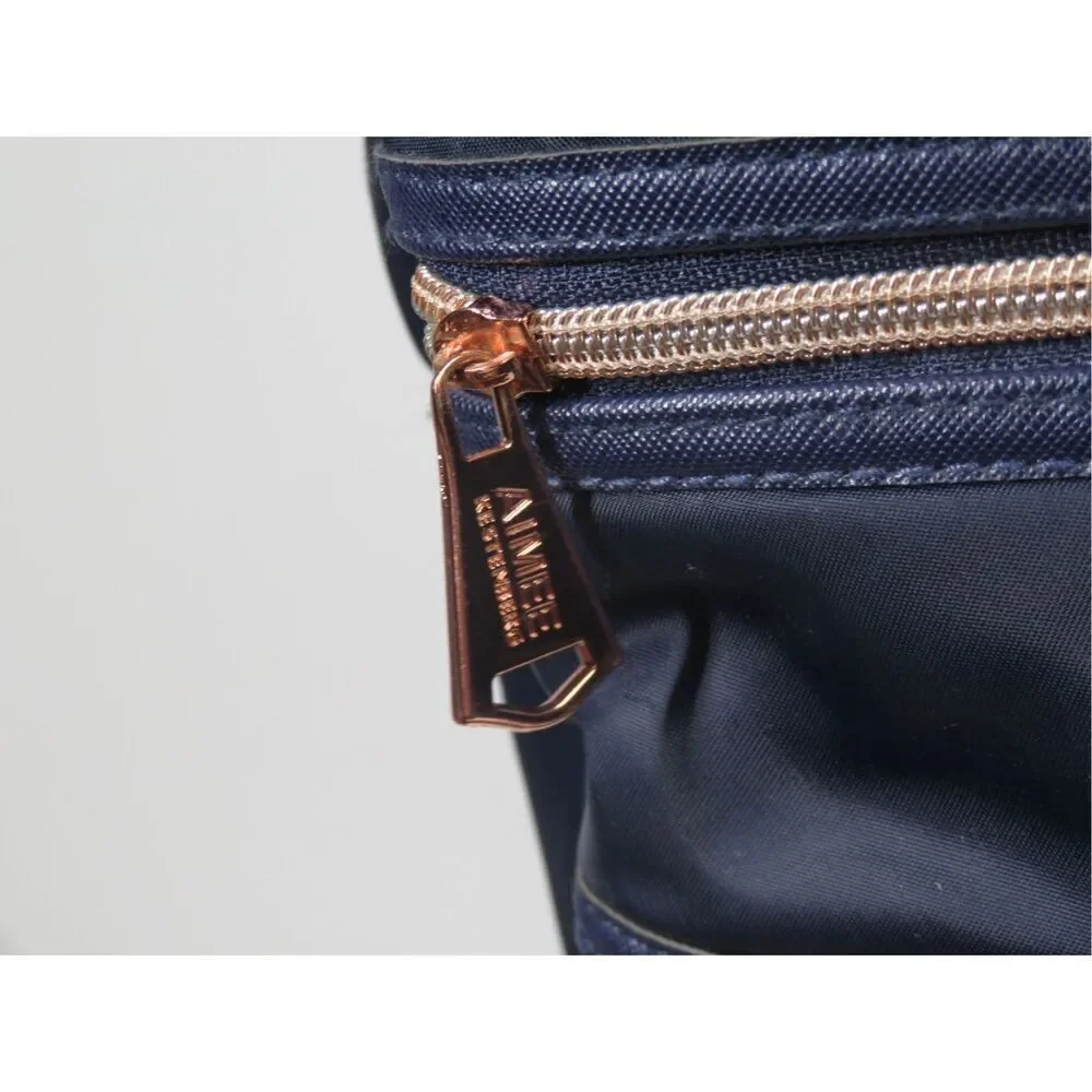 Aimee Kestenberg Marseille Backpack Navy Blue Nylon Travel